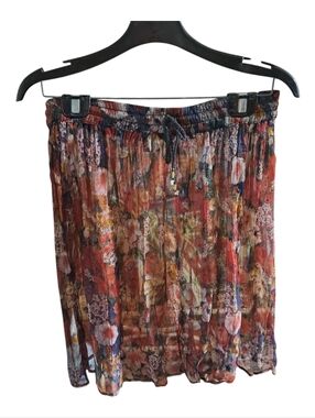 Vintage Nash Sheer Floral Midi Skirt 90s Y2K